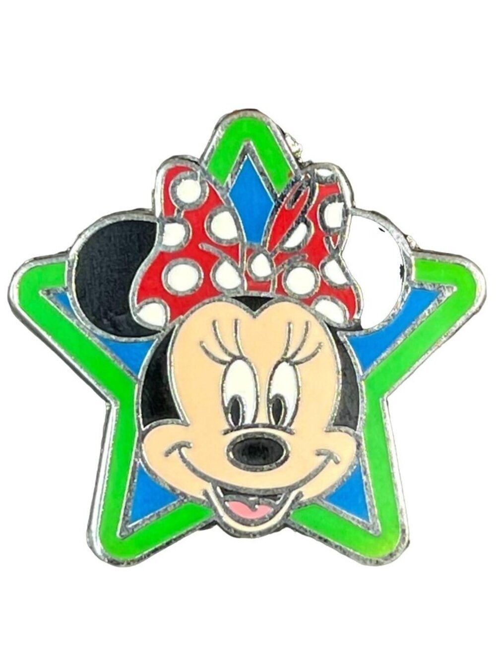 Disney Minnie Mouse Trading Pin Polka Dot Star Brooch Badge Lapel Pin Jewelry